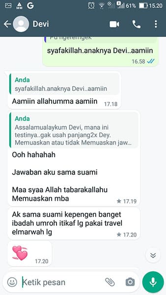 Testimoni Umroh El Marwa